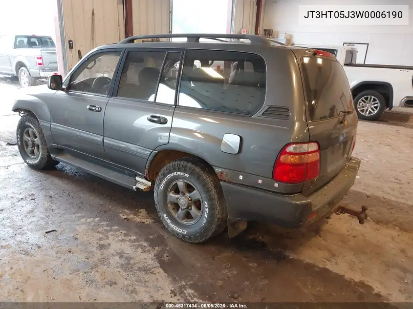 1998 Toyota Land Cruiser VIN: JT3HT05J3W0006190 Lot: 45317434