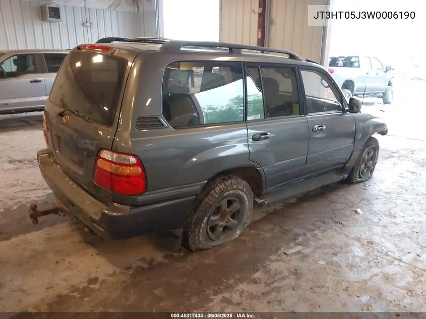 1998 Toyota Land Cruiser VIN: JT3HT05J3W0006190 Lot: 45317434