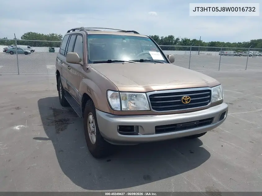 1998 Toyota Land Cruiser VIN: JT3HT05J8W0016732 Lot: 45349427