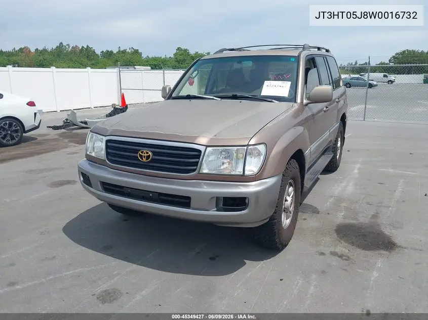 1998 Toyota Land Cruiser VIN: JT3HT05J8W0016732 Lot: 45349427