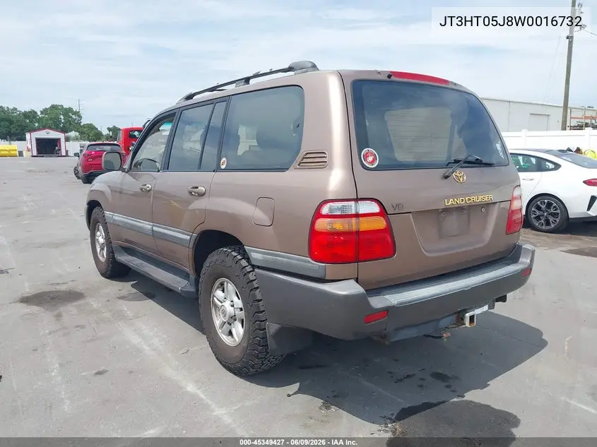 1998 Toyota Land Cruiser VIN: JT3HT05J8W0016732 Lot: 45349427
