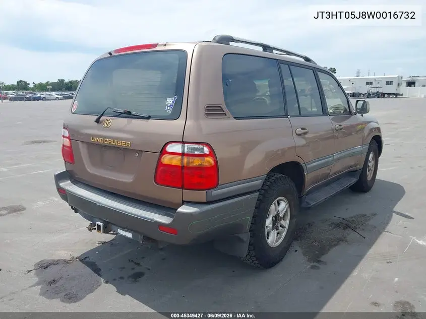1998 Toyota Land Cruiser VIN: JT3HT05J8W0016732 Lot: 45349427