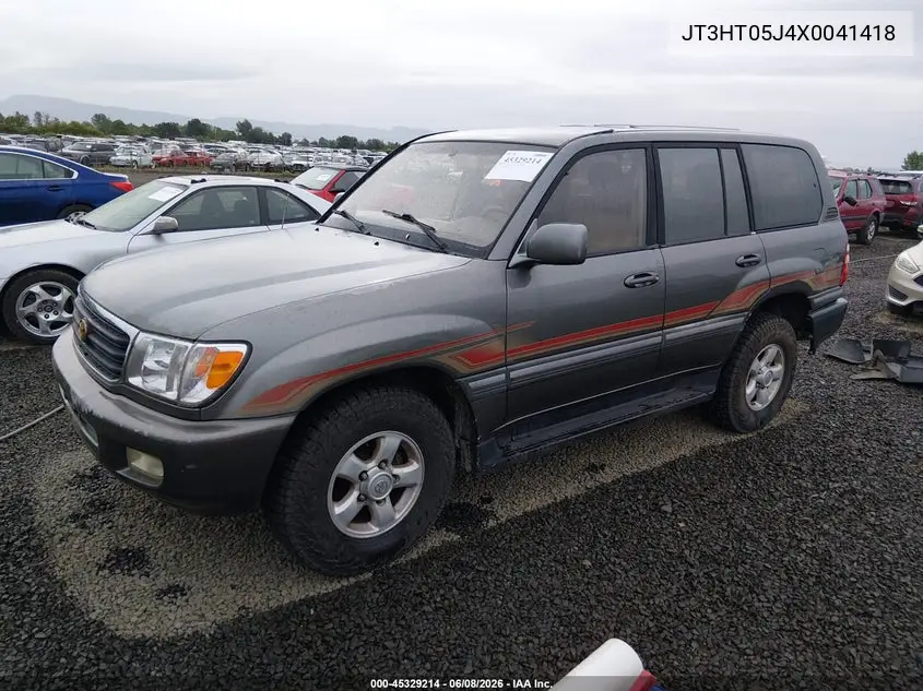 1999 Toyota Land Cruiser VIN: JT3HT05J4X0041418 Lot: 45329214
