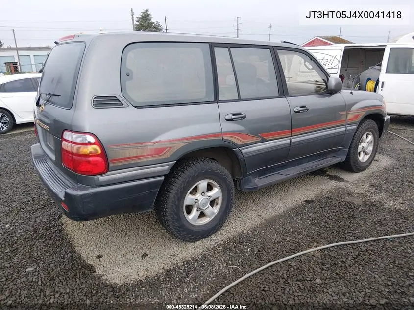 1999 Toyota Land Cruiser VIN: JT3HT05J4X0041418 Lot: 45329214