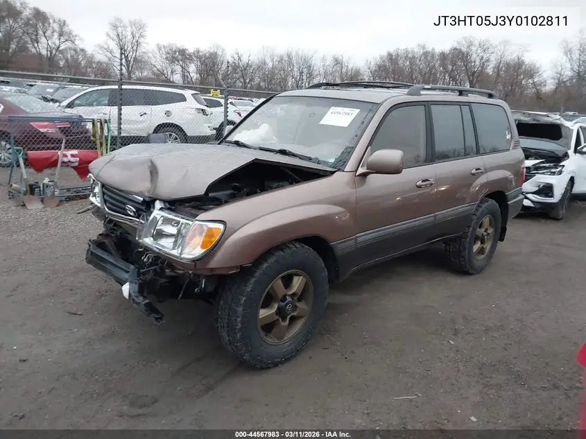 2000 Toyota Land Cruiser VIN: JT3HT05J3Y0102811 Lot: 44567983