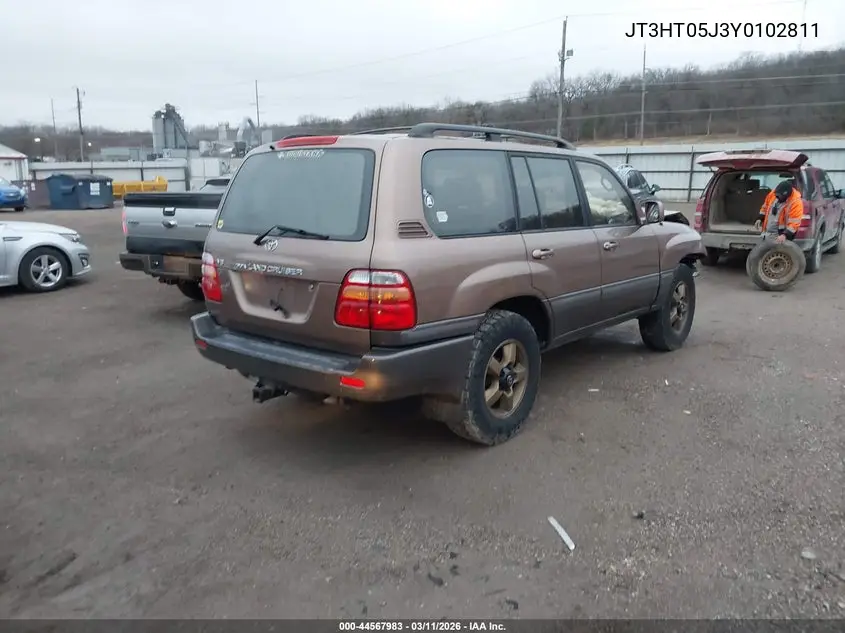 2000 Toyota Land Cruiser VIN: JT3HT05J3Y0102811 Lot: 44567983
