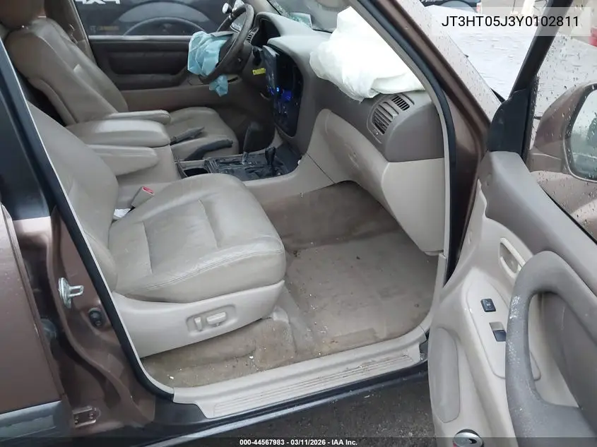 2000 Toyota Land Cruiser VIN: JT3HT05J3Y0102811 Lot: 44567983