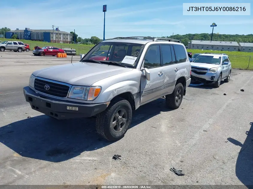 2000 Toyota Land Cruiser VIN: JT3HT05J6Y0086216 Lot: 45233610