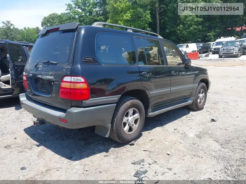 2000 Toyota Land Cruiser VIN: JT3HT05J1Y0112964 Lot: 45280901