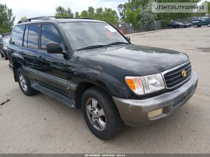 2000 Toyota Land Cruiser VIN: JT3HT05J7Y0099993 Lot: 45306598