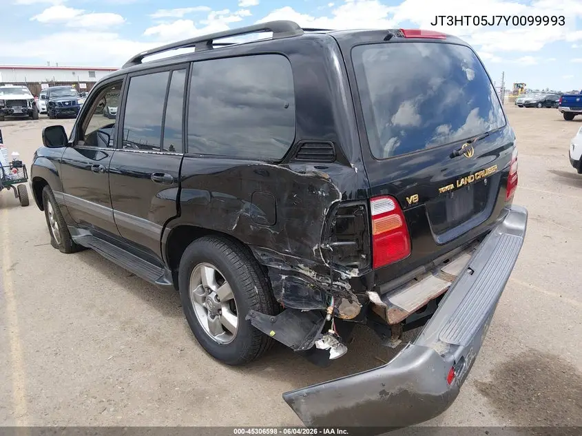 2000 Toyota Land Cruiser VIN: JT3HT05J7Y0099993 Lot: 45306598