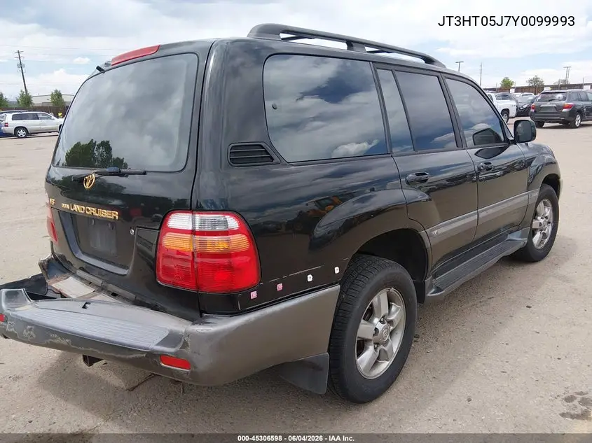 2000 Toyota Land Cruiser VIN: JT3HT05J7Y0099993 Lot: 45306598