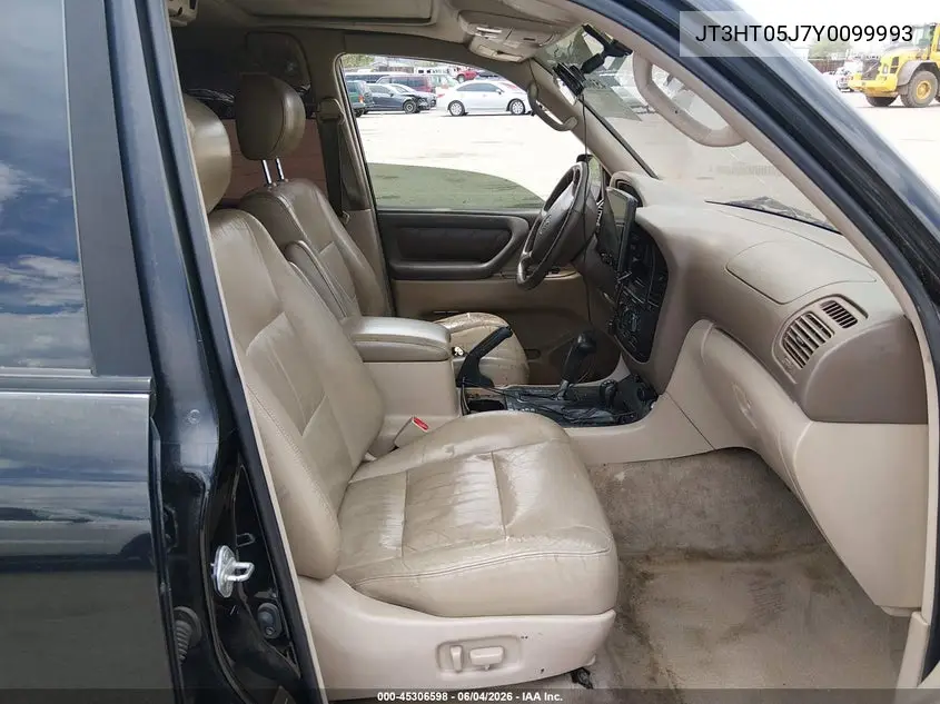 2000 Toyota Land Cruiser VIN: JT3HT05J7Y0099993 Lot: 45306598