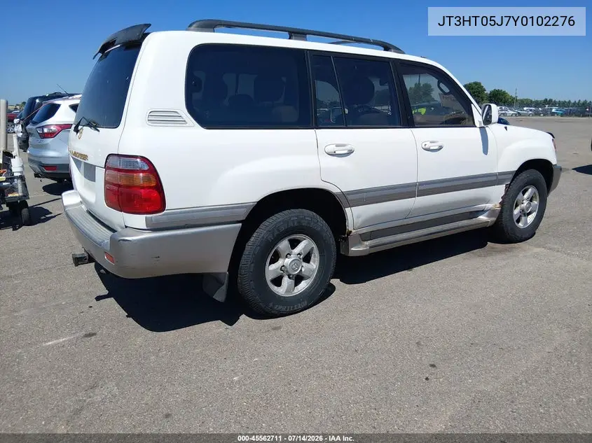 2000 Toyota Land Cruiser VIN: JT3HT05J7Y0102276 Lot: 45562711