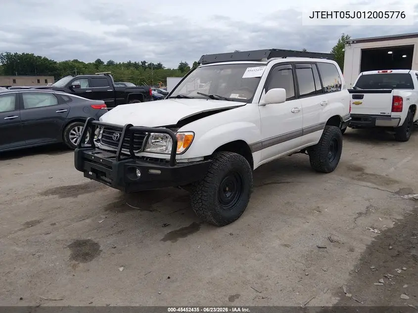 2001 Toyota Land Cruiser VIN: JTEHT05J012005776 Lot: 45452435