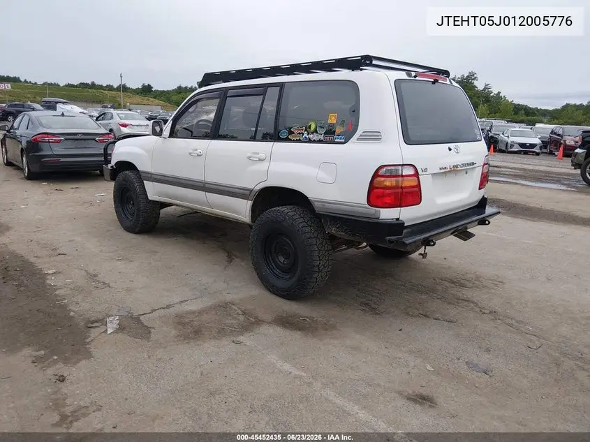 2001 Toyota Land Cruiser VIN: JTEHT05J012005776 Lot: 45452435
