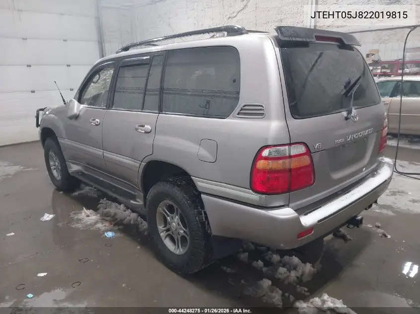 2002 Toyota Land Cruiser VIN: JTEHT05J822019815 Lot: 44248275