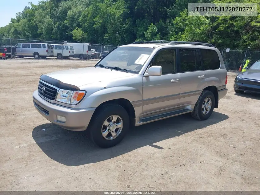 2002 Toyota Land Cruiser VIN: JTEHT05J122020272 Lot: 45500221