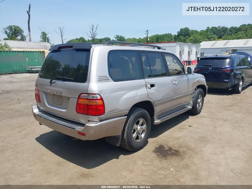 2002 Toyota Land Cruiser VIN: JTEHT05J122020272 Lot: 45500221