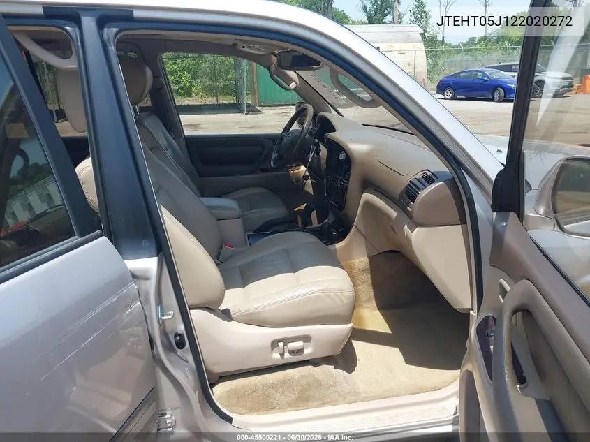 2002 Toyota Land Cruiser VIN: JTEHT05J122020272 Lot: 45500221