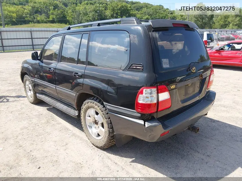 JTEHT05J832047275 2003 Toyota Land Cruiser
