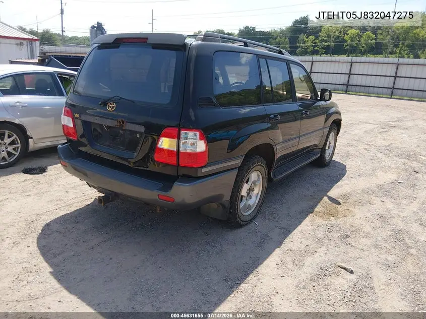 JTEHT05J832047275 2003 Toyota Land Cruiser