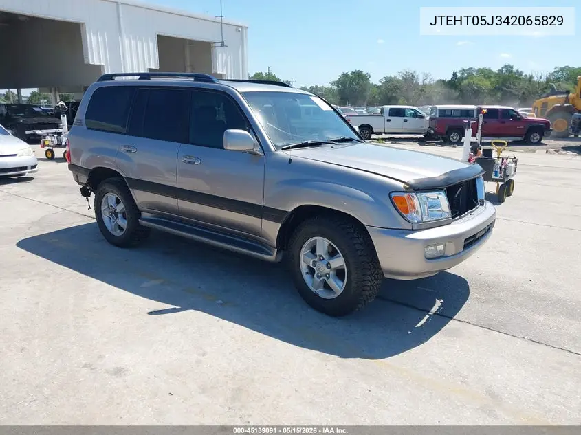 2004 Toyota Land Cruiser VIN: JTEHT05J342065829 Lot: 45139091