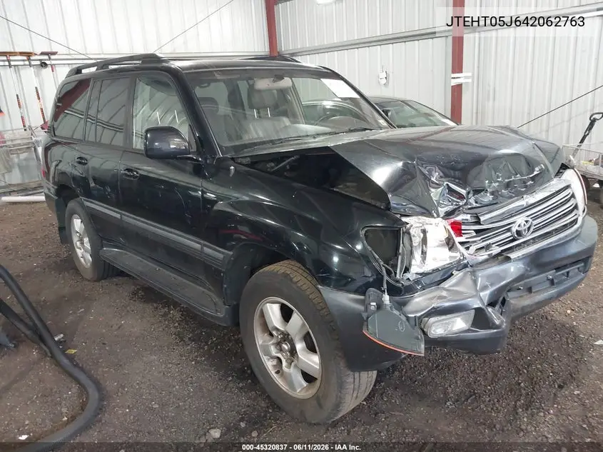 2004 Toyota Land Cruiser VIN: JTEHT05J642062763 Lot: 45320837
