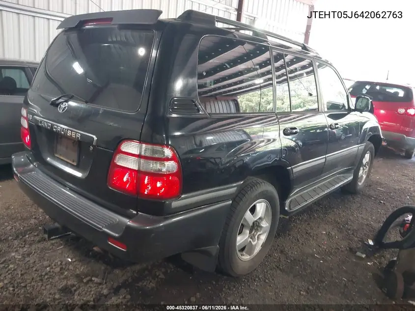 2004 Toyota Land Cruiser VIN: JTEHT05J642062763 Lot: 45320837