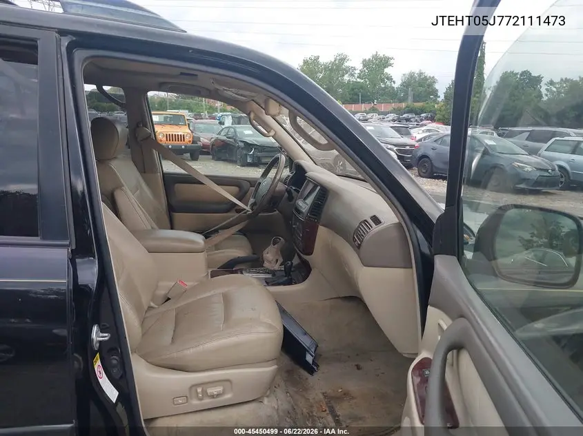 2007 Toyota Land Cruiser V8 (A5) VIN: JTEHT05J772111473 Lot: 45450499