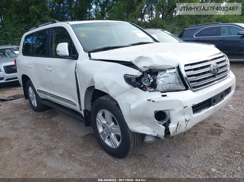 2015 Toyota Land Cruiser V8 VIN: JTMHY7AJ7F4032487 Lot: 45346322