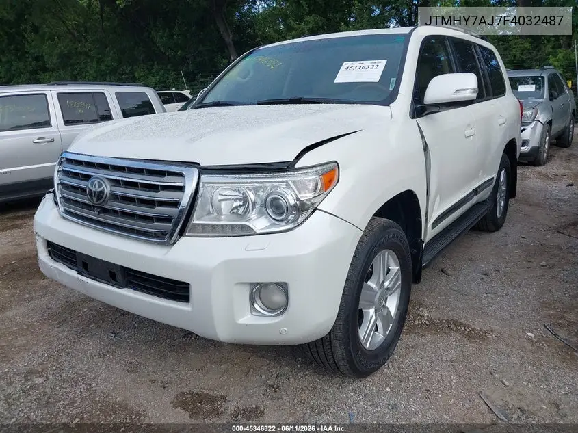2015 Toyota Land Cruiser V8 VIN: JTMHY7AJ7F4032487 Lot: 45346322