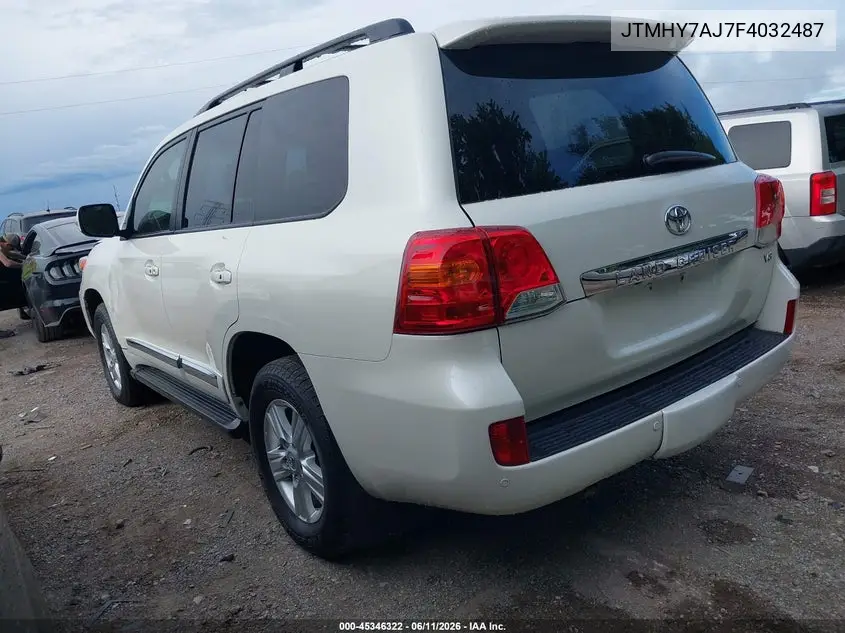 2015 Toyota Land Cruiser V8 VIN: JTMHY7AJ7F4032487 Lot: 45346322