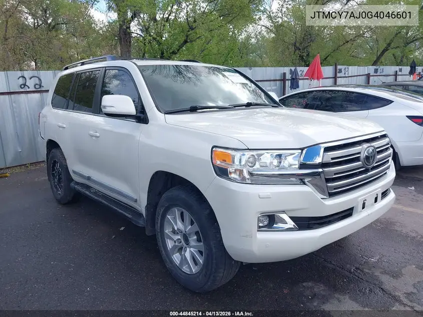 2016 Toyota Land Cruiser V8 VIN: JTMCY7AJ0G4046601 Lot: 44845214
