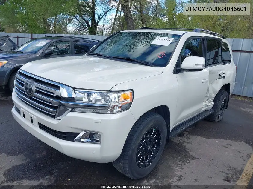 2016 Toyota Land Cruiser V8 VIN: JTMCY7AJ0G4046601 Lot: 44845214