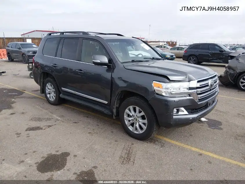2017 Toyota Land Cruiser V8 VIN: JTMCY7AJ9H4058957 Lot: 44448033