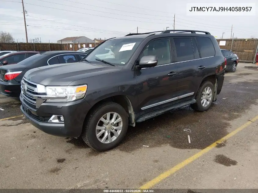2017 Toyota Land Cruiser V8 VIN: JTMCY7AJ9H4058957 Lot: 44448033