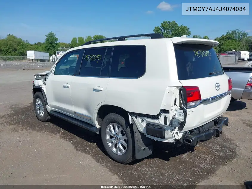 2018 Toyota Land Cruiser V8 VIN: JTMCY7AJ4J4074084 Lot: 45310690