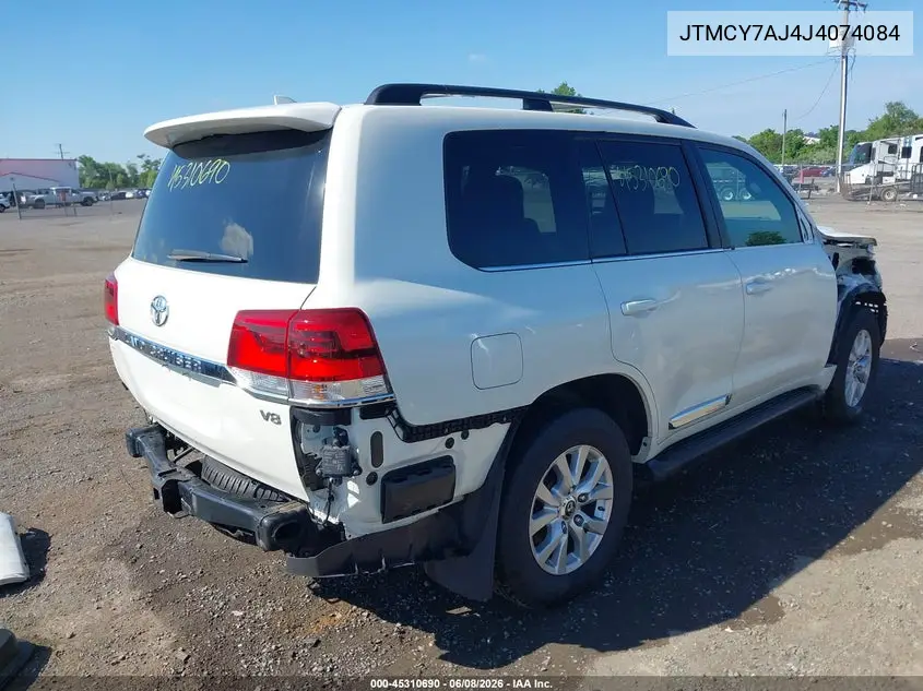 2018 Toyota Land Cruiser V8 VIN: JTMCY7AJ4J4074084 Lot: 45310690