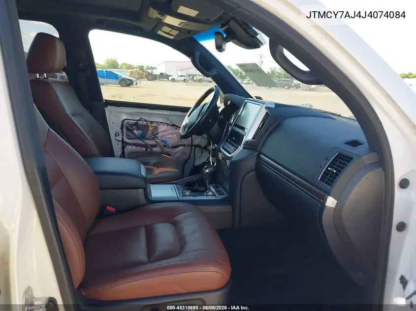 2018 Toyota Land Cruiser V8 VIN: JTMCY7AJ4J4074084 Lot: 45310690