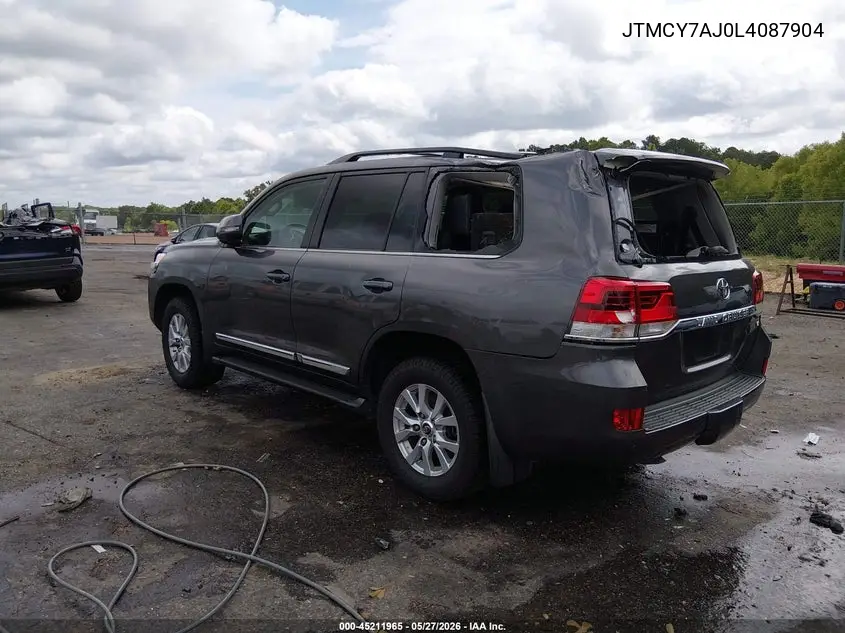 2020 Toyota Land Cruiser VIN: JTMCY7AJ0L4087904 Lot: 45211965