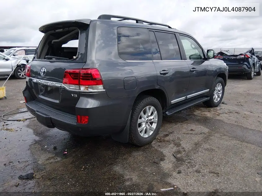 2020 Toyota Land Cruiser VIN: JTMCY7AJ0L4087904 Lot: 45211965