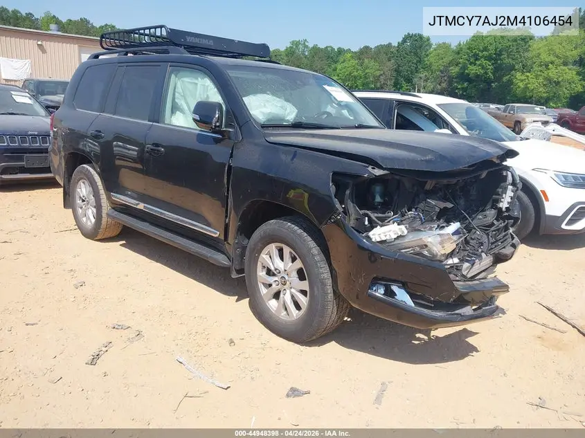 2021 Toyota Land Cruiser VIN: JTMCY7AJ2M4106454 Lot: 44948398