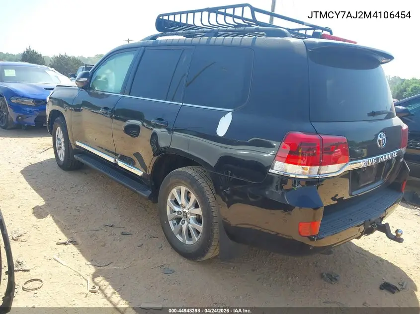 2021 Toyota Land Cruiser VIN: JTMCY7AJ2M4106454 Lot: 44948398