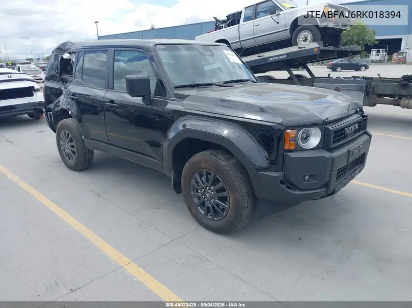 2024 Toyota Land Cruiser 1958 VIN: JTEABFAJ6RK018394 Lot: 45023428