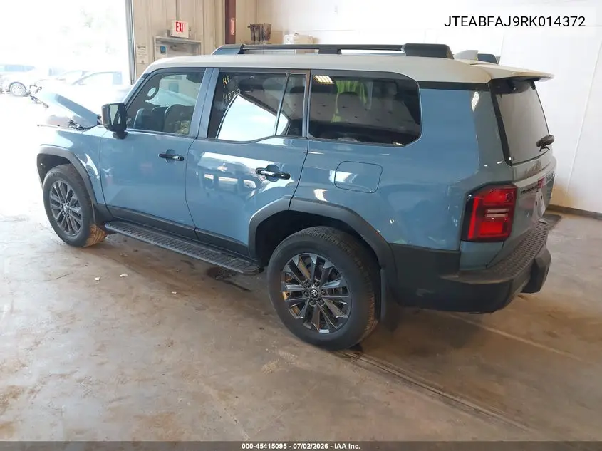 2024 Toyota Land Cruiser VIN: JTEABFAJ9RK014372 Lot: 45415095