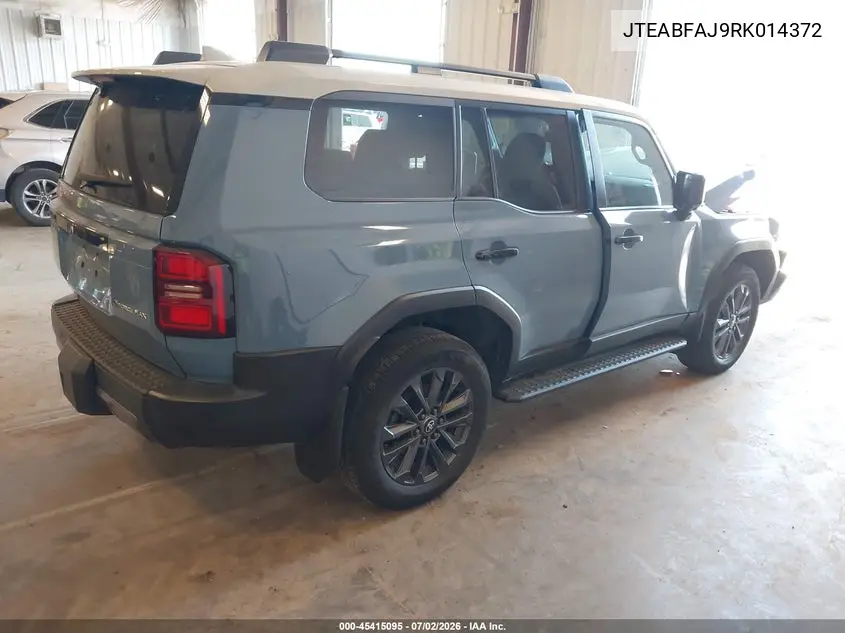 2024 Toyota Land Cruiser VIN: JTEABFAJ9RK014372 Lot: 45415095