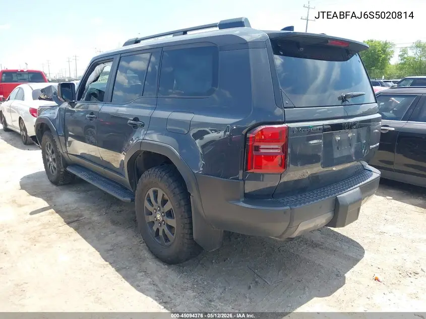 2025 Toyota Land Cruiser VIN: JTEABFAJ6S5020814 Lot: 45094376