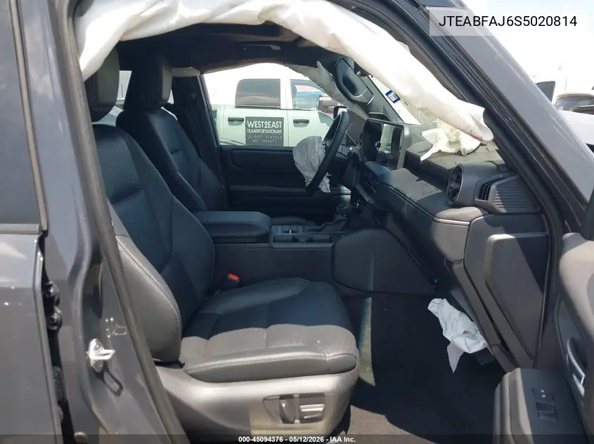 2025 Toyota Land Cruiser VIN: JTEABFAJ6S5020814 Lot: 45094376