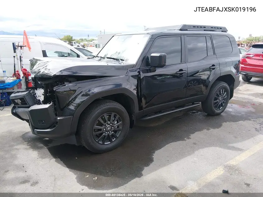 2025 Toyota Land Cruiser 1958 VIN: JTEABFAJXSK019196 Lot: 45138425